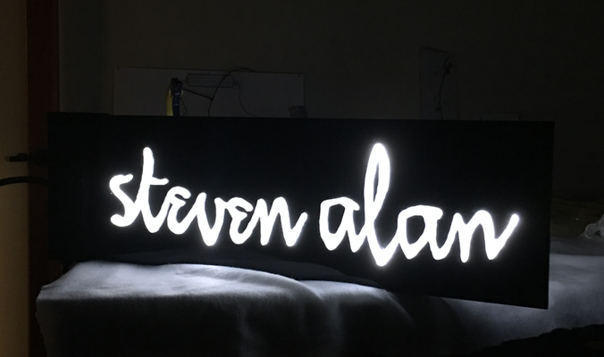 Steven Alan Illuminated Signage by Landmark Signs 