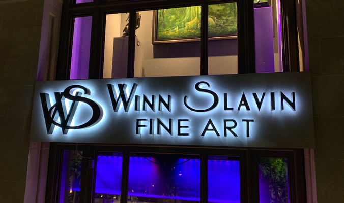 Winn Slavin Illuminated Signage by Landmark Signs 
