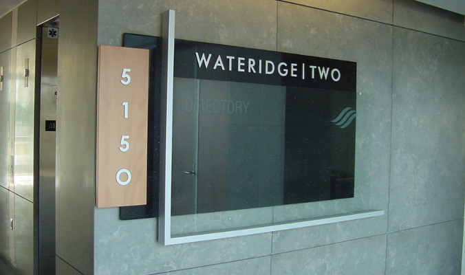 Wateridge Directory Sign by Landmark Signs Inc.