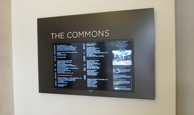 The Commons Directory Sign by Landmark Signs Inc.