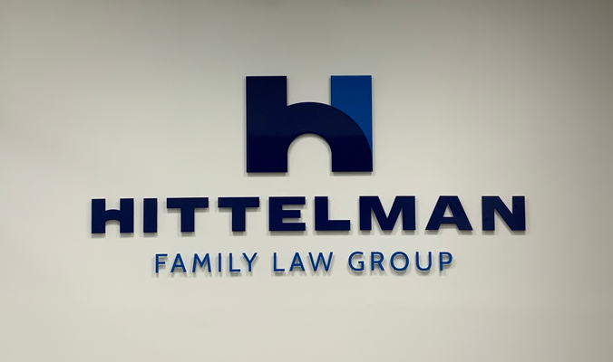 Hittleman Family Law Groupd Lobby Signs by Landmark Signs Inc