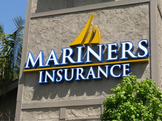 Mariner's Insurance Channel Letter Sign by Landmark Signs Inc. 