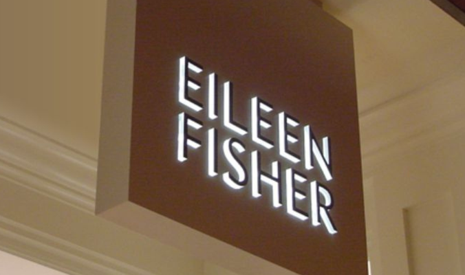 Eileen Fischer Illuminated Signage by Landmark Signs 
