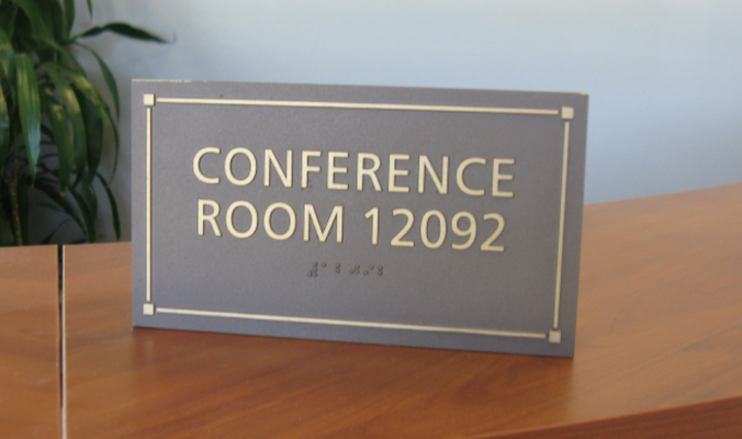 Conference Room ADA Sign by Landmark Signs Inc. 