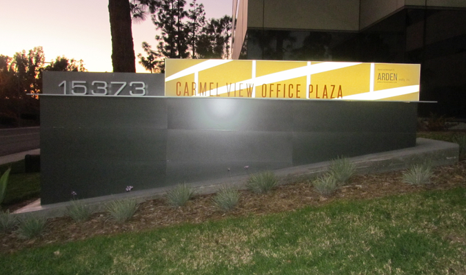 Carmel Monument Illuminated Signage by Landmark Signs 