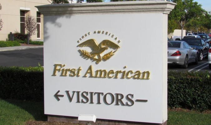 First American Directional Sign by Landmark Signs Inc.