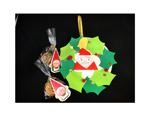 12月24日「クリスマスリース」＆クッキーは生徒さんへお土産です