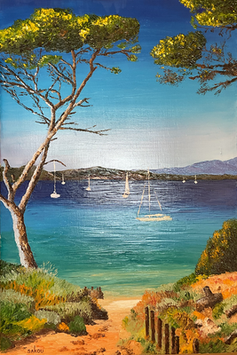Porquerolles et plage de rêve - 81x54 cm - SKOPRV33M25 - Indisponible