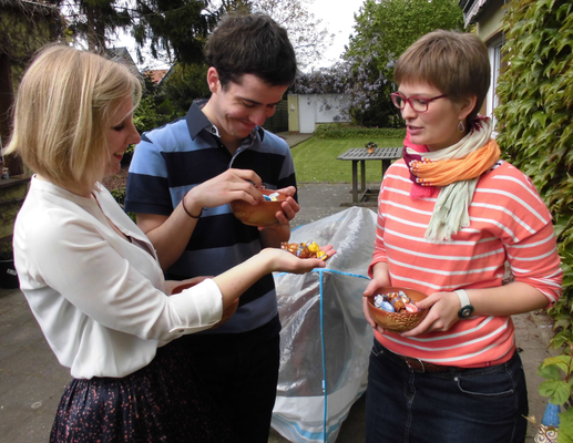 Osterfest in der Gastfamilie mit Ricarda und Svenja