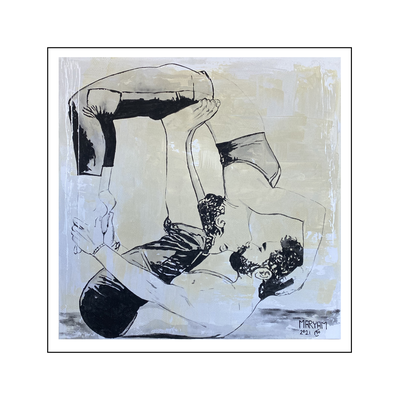 'Duo yoga #1' Size: 100x100x2