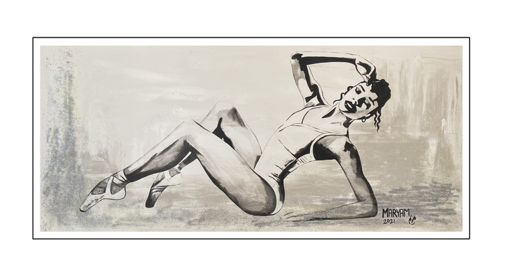 'Dance passion #14' Size: 180x80x2