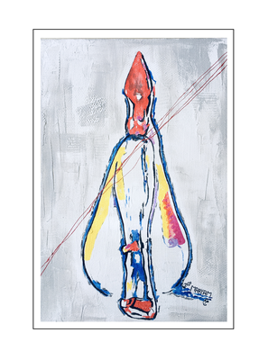 'Passion for red high heels #1' Size: 60x90x2