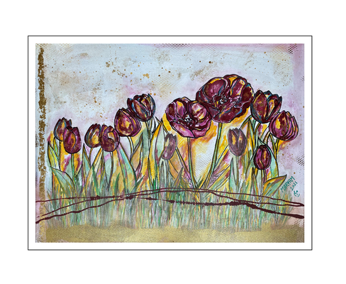 'Family tulips' Size: 80x60x2