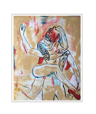 'Dance passion #7' Size: 80x100x2