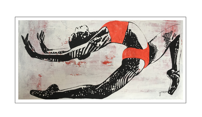 'Dance with me #6' Size: 98x61x3
