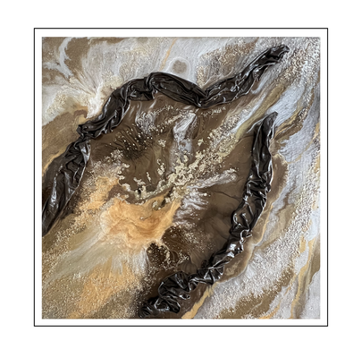 'Chocolate lake #3' Size 100x100x4