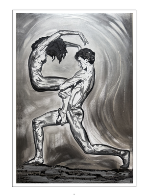 'Dance passion #18' Size 60x90x3