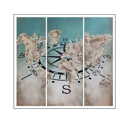 'Touch all lands' Size: 130x120x2