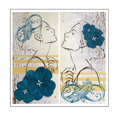 'Unlimited happiness' Size: 100x100x3