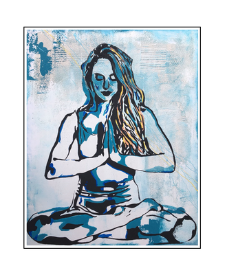'Zen with me #12' Size: 80x100x2