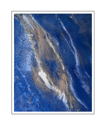 'Fly in the ocean #2' Size 80x100x3