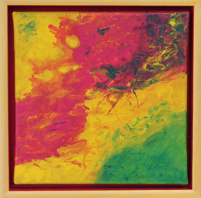 fertiggestellt 2017 - Format mit Rahmen 23 x 23 cm - verkauft
