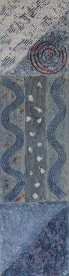 fertiggestellt 2010 - Titel: Trilogie in blau - Format 20 x 80 cm - 1 Bild 90,00 € 3 Bilder 240,00 €