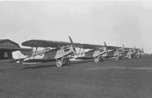 Heinkel HD 17 auf dem Flugplatz in Lipezk 