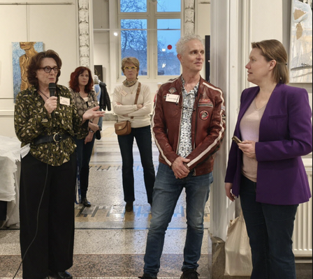 vernissage discours présidente C.FRAGA-FRENOT - exposition ALP PALAIS BONDY Lyon 2026 exposition collective ALP 2026 AU PALAIS DE BONDY à LYON Académie Lyonnaise de Peinture 2026