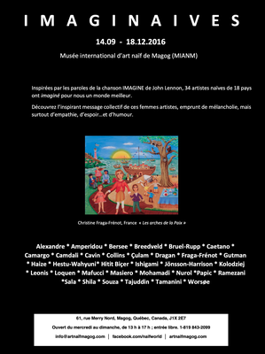 EXPOSITION INTERNATIONALE AU MUSÉE INTERNATIONAL D'ART NAIF DE MAGOG, QUEBEC, CANADA