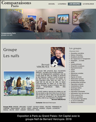 PARIS GRAND PALAIS EXPOSITION SALON COMPARAISONS GROUPE DES NAIFS ART CAPITAL
