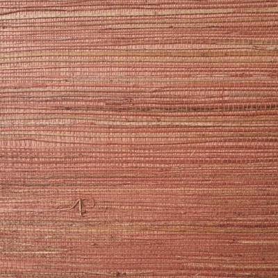 Ramie Tapete rot orange