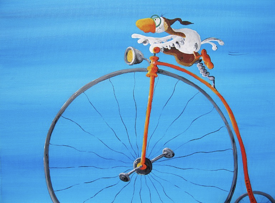 "Easy Rider" - Acryl Auf Leinwand