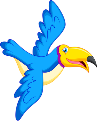 toucan - oiseau - animaux - smiley émoticône émoji cartoon clipart illustration - artémotic