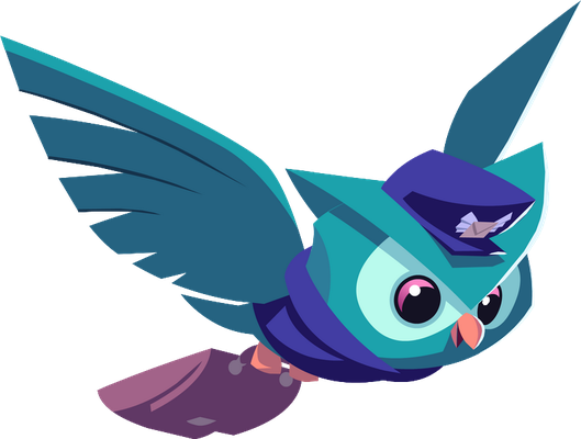 hibou - oiseau - animaux - smiley émoticône émoji cartoon clipart illustration - artémotic