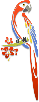 perroquet - oiseau - animaux - smiley émoticône émoji cartoon clipart illustration - artémotic