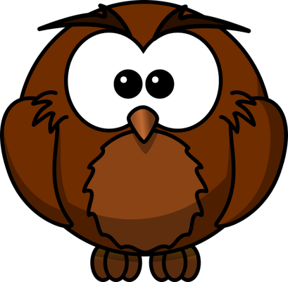hibou - oiseau - animaux - smiley émoticône émoji cartoon clipart illustration - artémotic