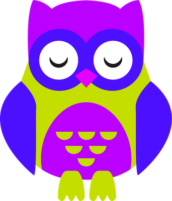 hibou - oiseau - animaux - smiley émoticône émoji cartoon clipart illustration - artémotic