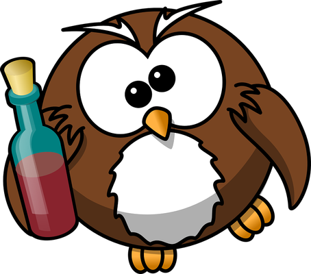 hibou - oiseau - animaux - smiley émoticône émoji cartoon clipart illustration - artémotic