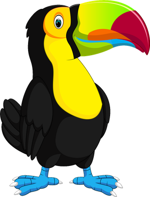 toucan - oiseau - animaux - smiley émoticône émoji cartoon clipart illustration - artémotic
