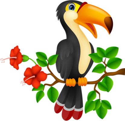 toucan - oiseau - animaux - smiley émoticône émoji cartoon clipart illustration - artémotic