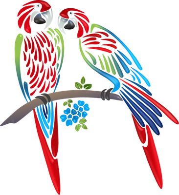 perroquet - oiseau - animaux - smiley émoticône émoji cartoon clipart illustration - artémotic