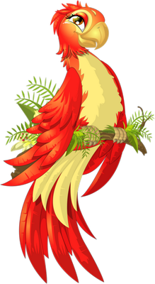 perroquet - oiseau - animaux - smiley émoticône émoji cartoon clipart illustration - artémotic