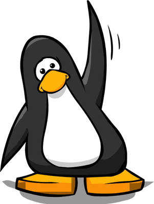 manchot  [Club Penguin] - oiseau - animaux - smiley émoticône émoji cartoon clipart illustration - artémotic