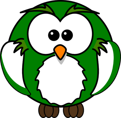 hibou - oiseau - animaux - smiley émoticône émoji cartoon clipart illustration - artémotic