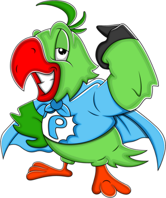 perroquet - oiseau - animaux - smiley émoticône émoji cartoon clipart illustration - artémotic