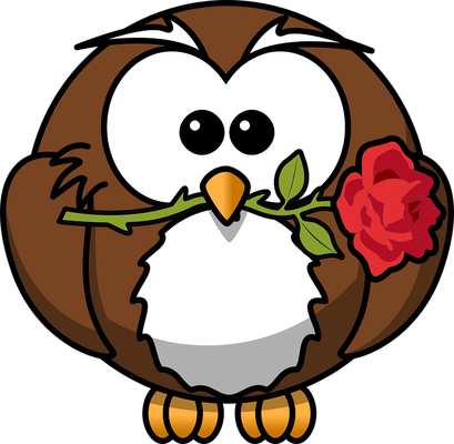 hibou - oiseau - animaux - smiley émoticône émoji cartoon clipart illustration - artémotic
