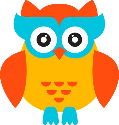 hibou - oiseau - animaux - smiley émoticône émoji cartoon clipart illustration - artémotic
