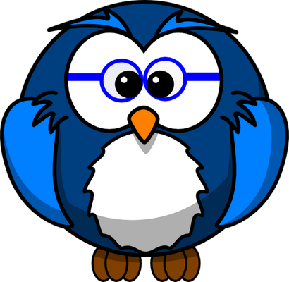 hibou - oiseau - animaux - smiley émoticône émoji cartoon clipart illustration - artémotic