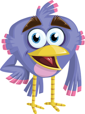 oiseau divers - animaux - smiley émoticône émoji cartoon clipart illustration - artémotic